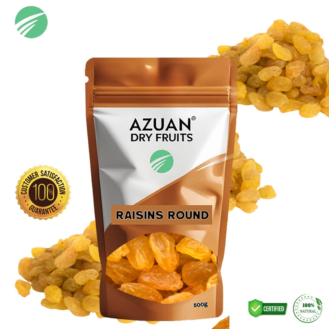 RAISINS ROUND PREMIUM (KISHMISH) -500 GM